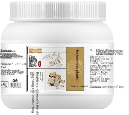 Polvo de Mascarilla Herbal Hidratante para Uso Spa