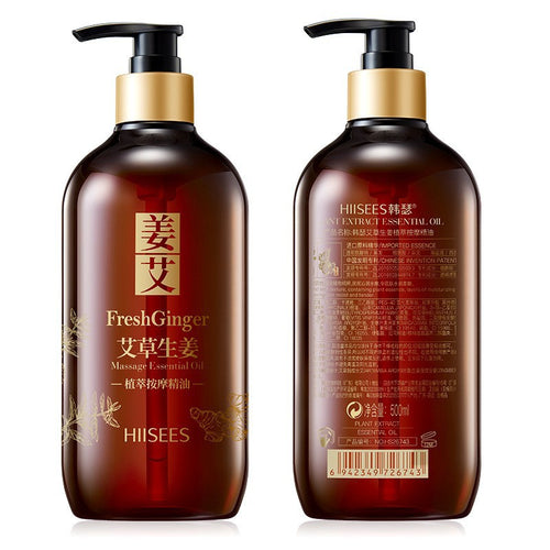 Aceite Esencial de Jengibre 500ml para el Cuidado del Cuerpo y Humectación